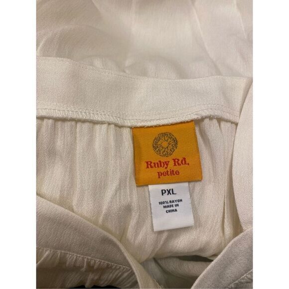 Ruby Rd. Square Neck Lightweight Babydoll Top Sz. PXL Feminine Breezy - Picture 10 of 11